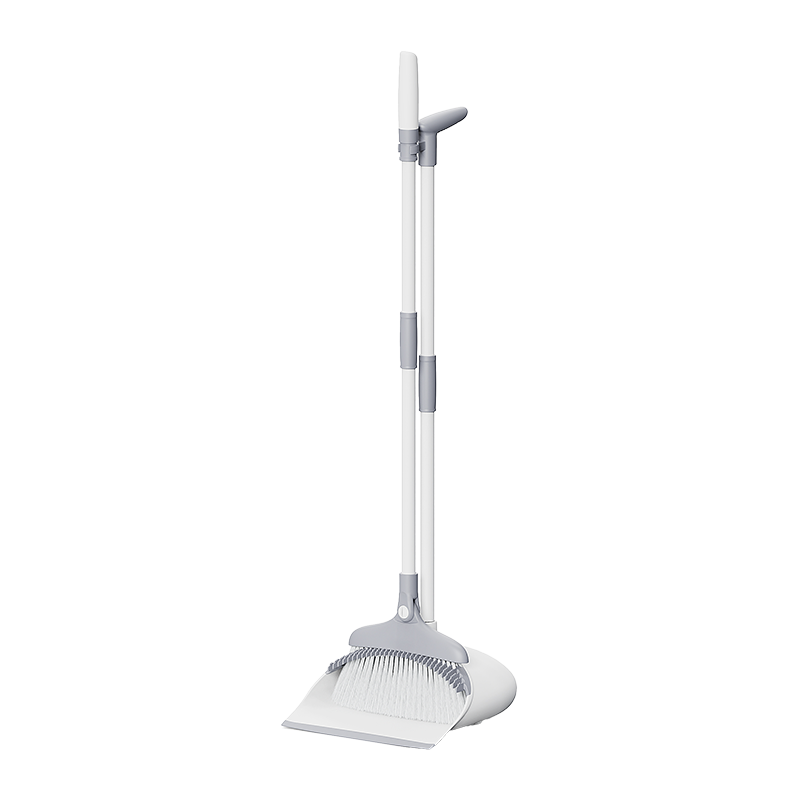 35' Broom and Dustpan Set with 180°Rotating Broom Head