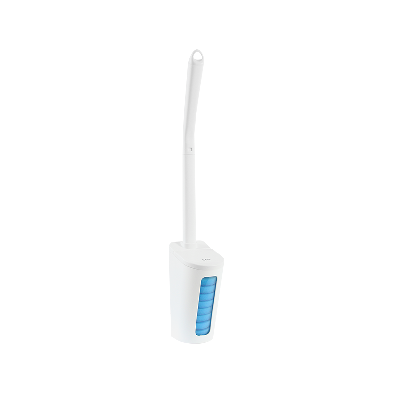 Disposable Toilet Scrubber Cleaning System with Storage Caddy