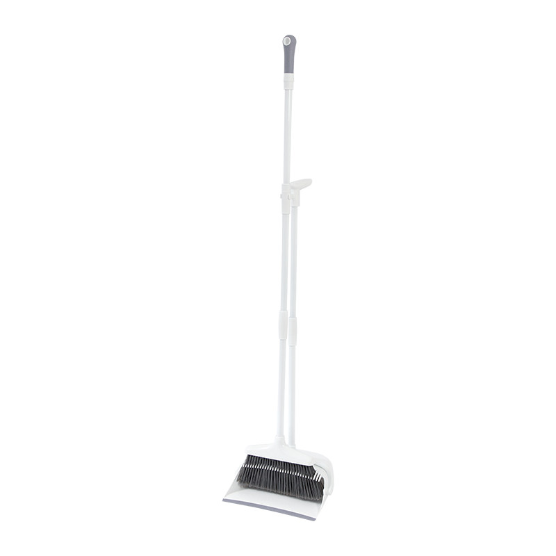 35' Standing Broom and Dustpan Set with 3-Section-Pole