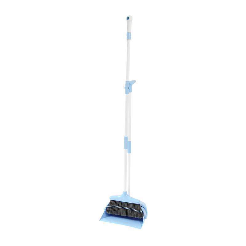 35' Standing Broom and Dustpan Set with 3-Section-Pole