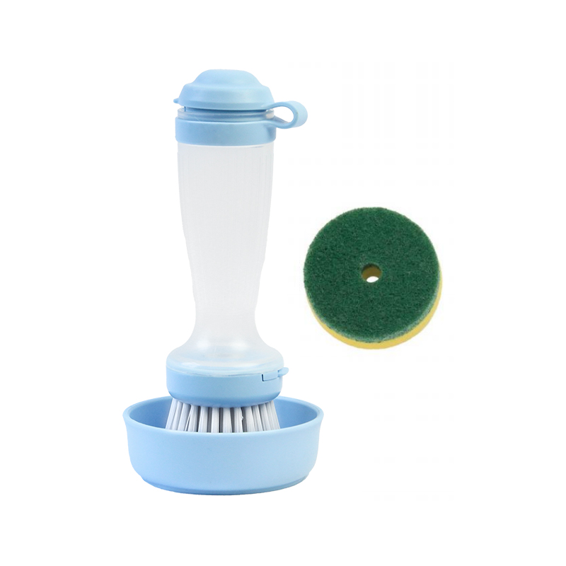 Standing Soap Dispensing Dish Brush with Base